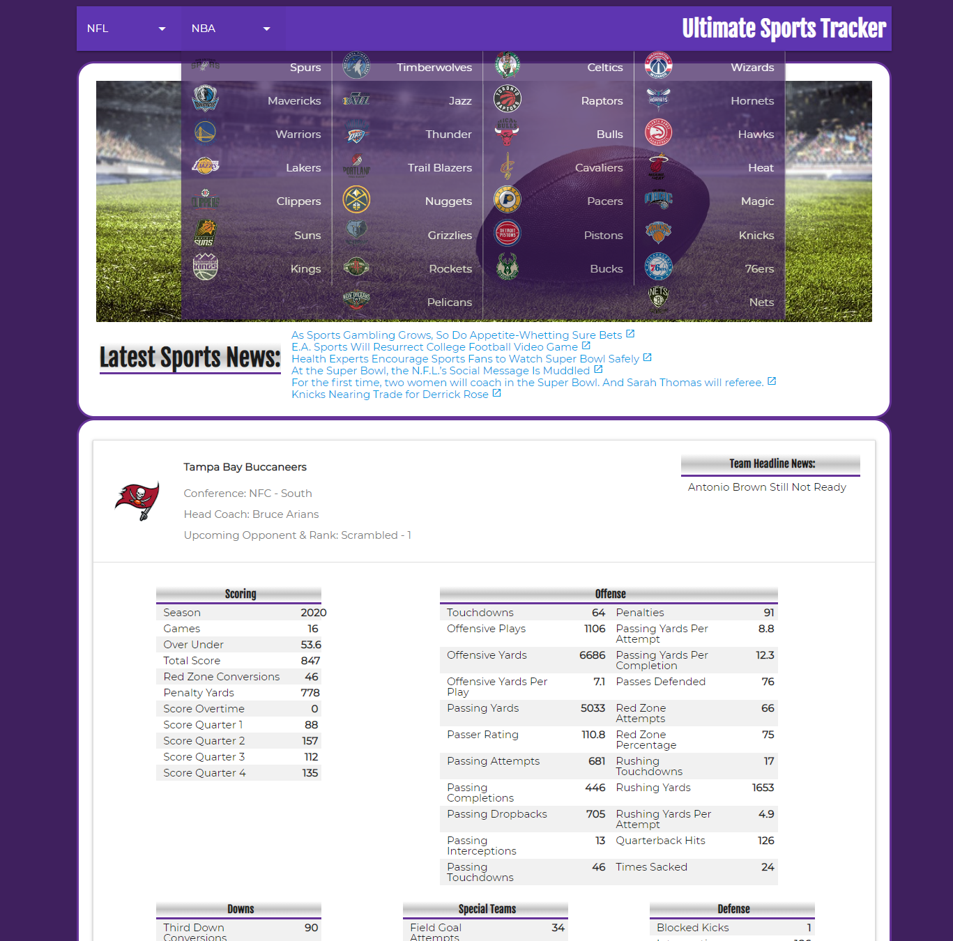 ultimatesportstracker